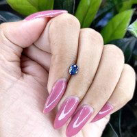 0.66 Ct. Greenish Blue Sapphire from Ceylon (Sri Lanka) Life Style