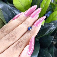 0.66 Ct. Greenish Blue Sapphire from Ceylon (Sri Lanka) Life Style