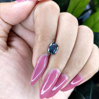 1.04 Ct. Greenish Blue Sapphire from Ceylon (Sri Lanka) Life Style