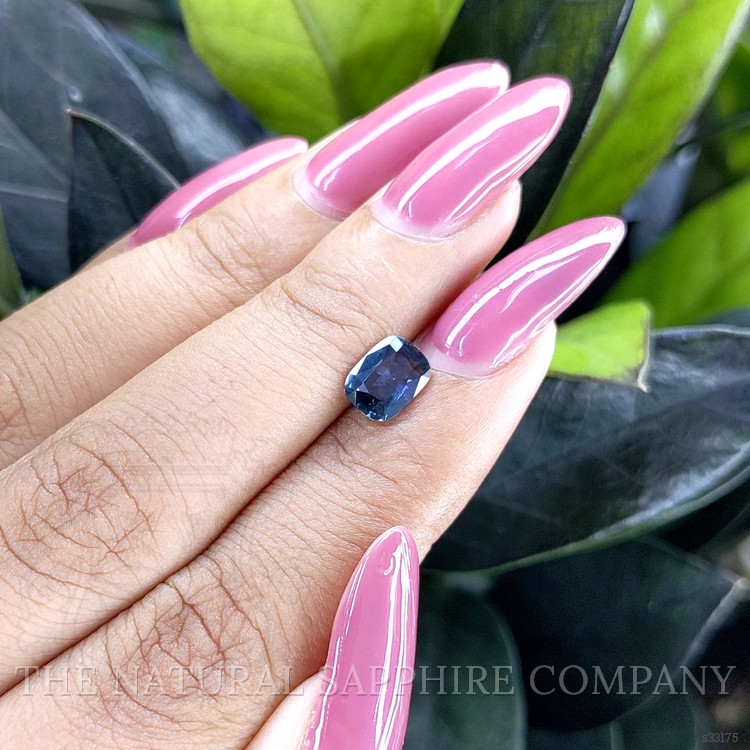 1.04 Ct. Greenish Blue Sapphire from Ceylon (Sri Lanka)