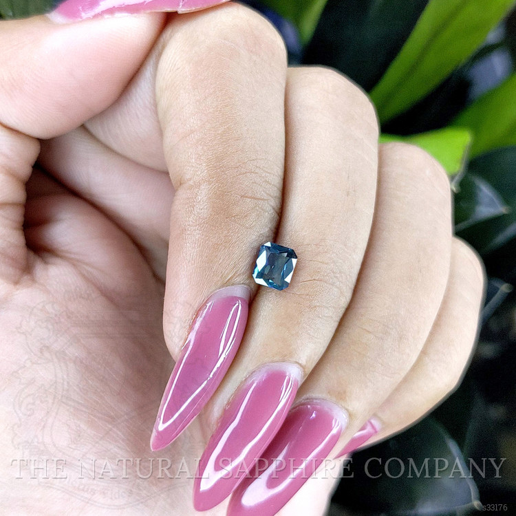 0.70 Ct. Greenish Blue Sapphire from Ceylon (Sri Lanka)
