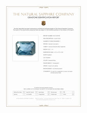 1.14 Ct. Greenish Blue Sapphire from Ceylon (Sri Lanka) Scan Report