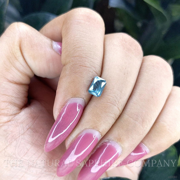 1.14 Ct. Greenish Blue Sapphire from Ceylon (Sri Lanka)