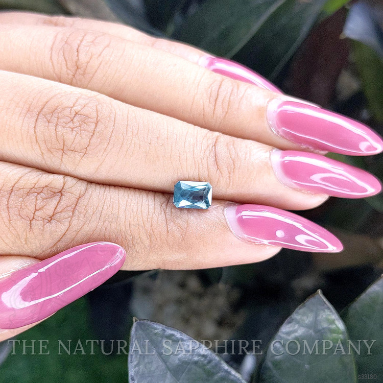 1.14 Ct. Greenish Blue Sapphire from Ceylon (Sri Lanka)