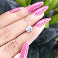 1.54 Ct. White Sapphire from Ceylon (Sri Lanka) Life Style