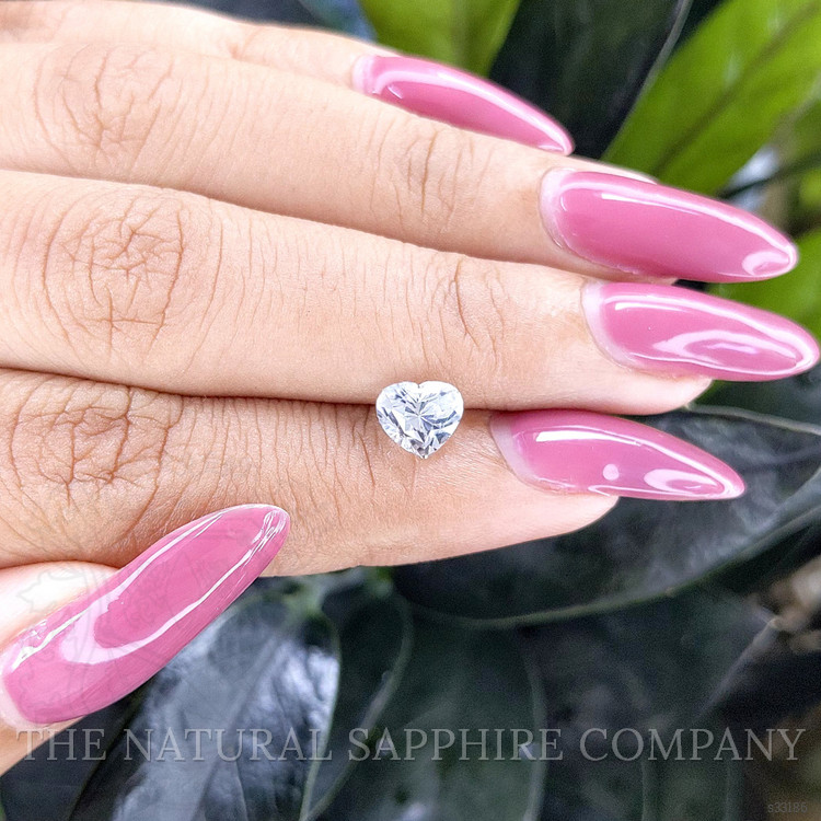 1.54 Ct. White Sapphire from Ceylon (Sri Lanka)