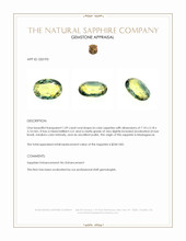 1.09 Ct. Bi Color Sapphire from Madagascar Appraisal