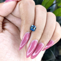 1.10 Ct. Greenish Blue Sapphire from Madagascar Life Style