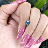 1.03 Ct. Greenish Blue Sapphire from Madagascar Life Style