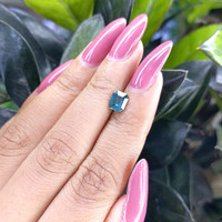 1.09 Ct. Bluish Green Sapphire from Madagascar Life Style