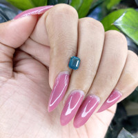 1.09 Ct. Bluish Green Sapphire from Madagascar Life Style