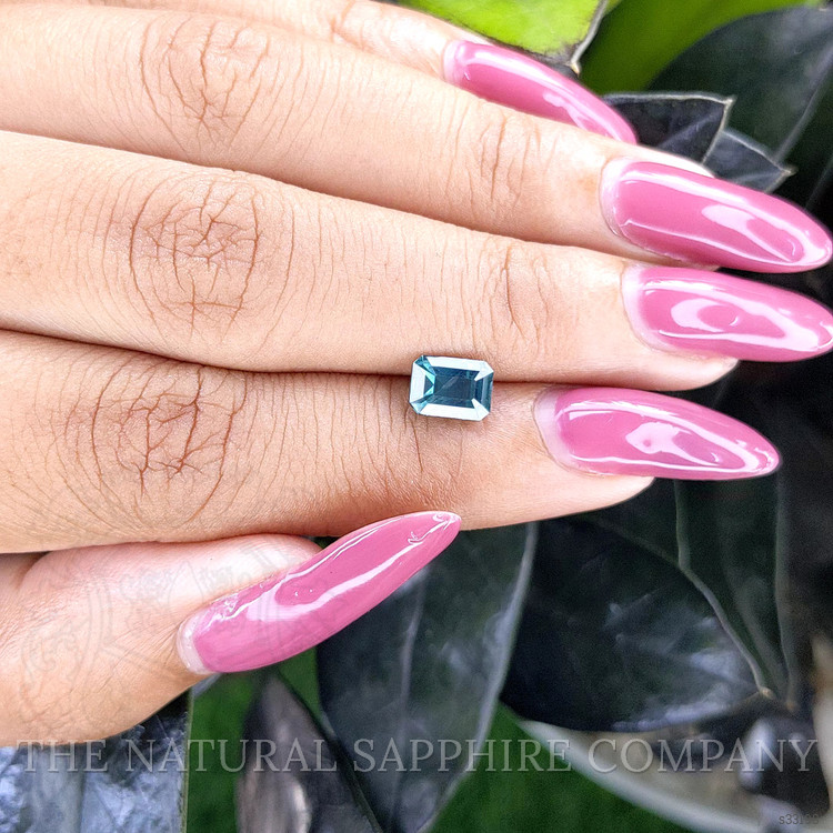 1.36 Ct. Greenish Blue Sapphire from Madagascar