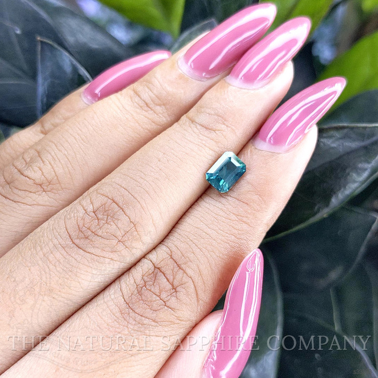 1.36 Ct. Greenish Blue Sapphire from Madagascar