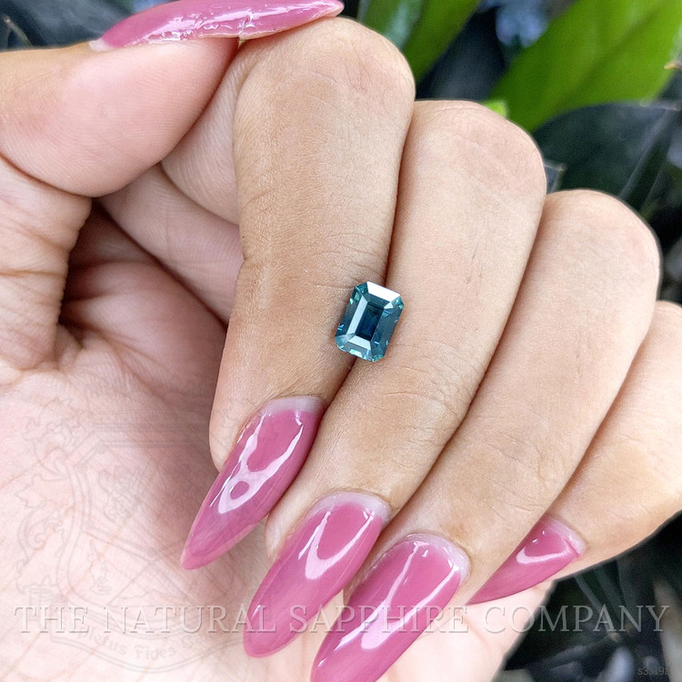 1.36 Ct. Greenish Blue Sapphire from Madagascar