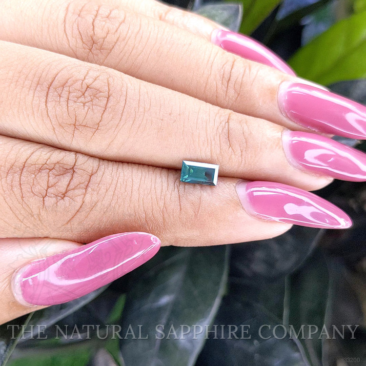 0.78 Ct. Bluish Green Sapphire from Madagascar