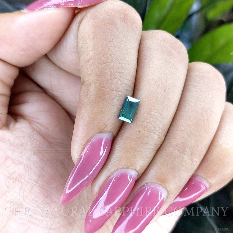 0.78 Ct. Bluish Green Sapphire from Madagascar