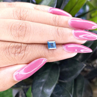 1.12 Ct. Greenish Blue Sapphire from Madagascar Life Style