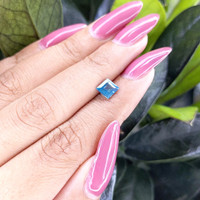 1.12 Ct. Greenish Blue Sapphire from Madagascar Life Style