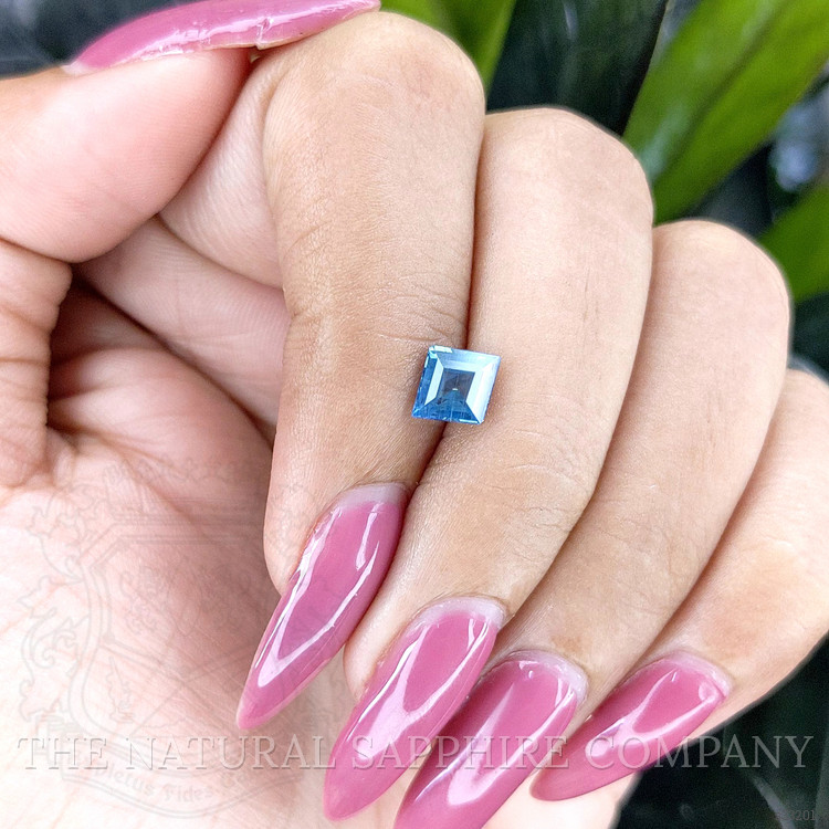 1.12 Ct. Greenish Blue Sapphire from Madagascar