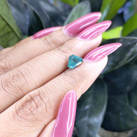 1.25 Ct. Bluish Green Sapphire from Madagascar Life Style