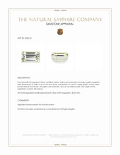 0.88 Ct. Yellow Sapphire from Ceylon (Sri Lanka) Appraisal