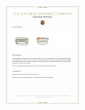 1.19 Ct. Yellow Sapphire from Ceylon (Sri Lanka) Appraisal