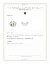 0.74 Ct. Yellow Sapphire from Ceylon (Sri Lanka) Appraisal