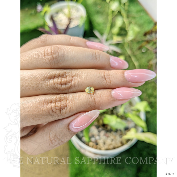 0.72 Ct. Yellow Sapphire from Ceylon (Sri Lanka)