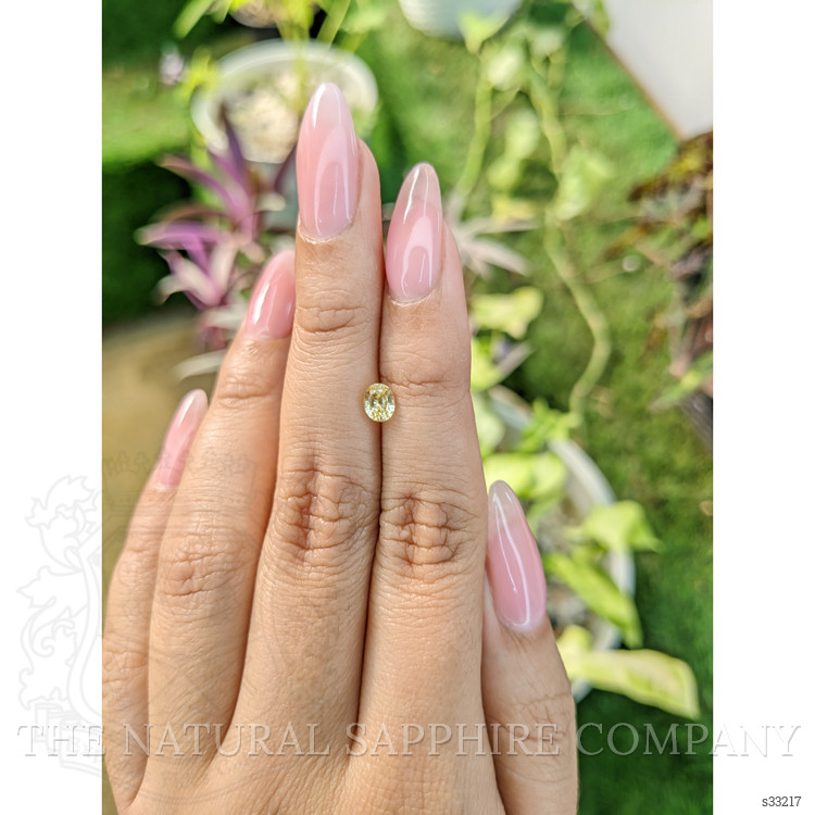 0.72 Ct. Yellow Sapphire from Ceylon (Sri Lanka)