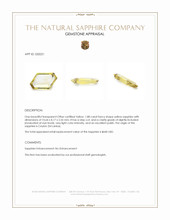 1.88 Ct. Yellow Sapphire from Ceylon (Sri Lanka) Appraisal