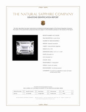 0.90 Ct. White Sapphire from Ceylon (Sri Lanka) Scan Report
