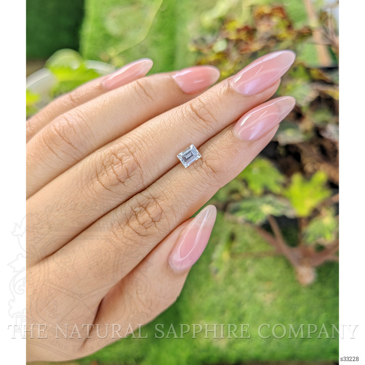 0.90 Ct. White Sapphire from Ceylon (Sri Lanka)