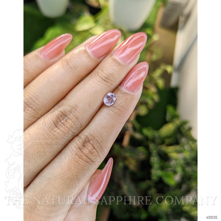0.87 Ct. Pinkish Purple Sapphire from Ceylon (Sri Lanka)