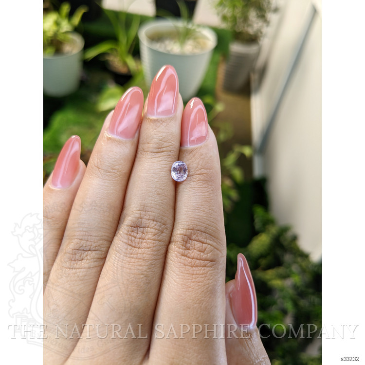 0.87 Ct. Pinkish Purple Sapphire from Ceylon (Sri Lanka)