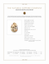 0.96 Ct. Peach Sapphire from Ceylon (Sri Lanka) Scan Report