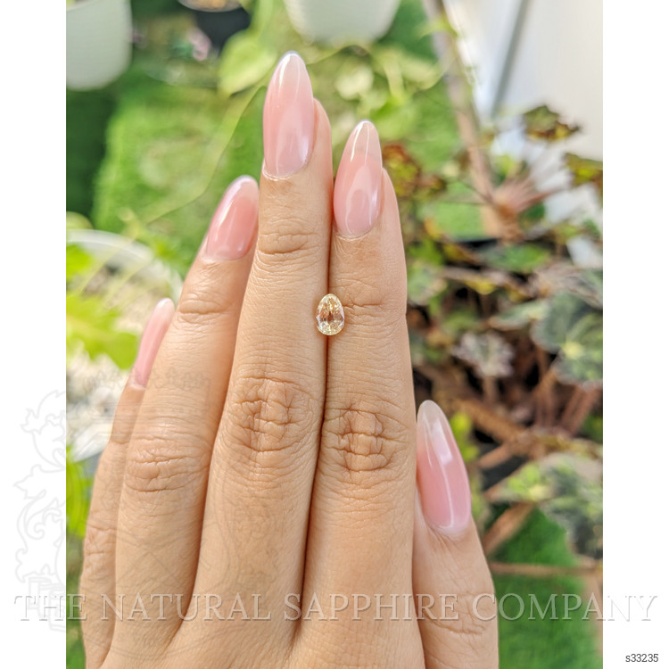 0.96 Ct. Peach Sapphire from Ceylon (Sri Lanka)