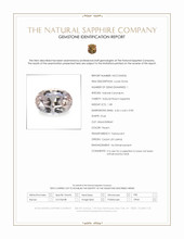 1.08 Ct. Peach Sapphire from Ceylon (Sri Lanka) Scan Report
