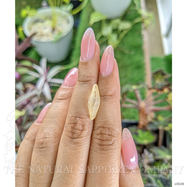 5.88 Ct. Yellow Rough Sapphire from Ceylon (Sri Lanka)