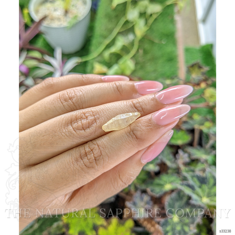 5.88 Ct. Yellow Rough Sapphire from Ceylon (Sri Lanka)