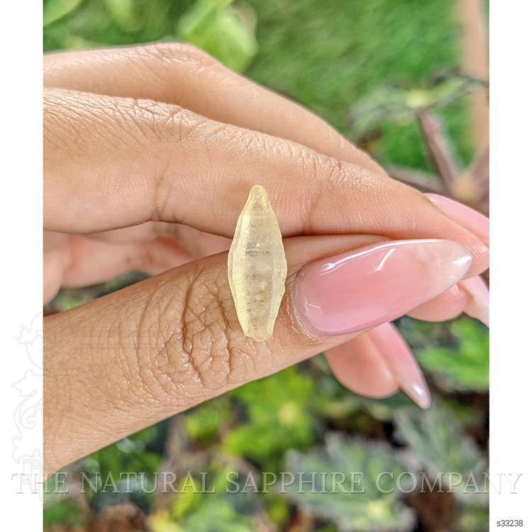 5.88 Ct. Yellow Rough Sapphire from Ceylon (Sri Lanka)