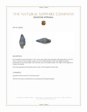 11.87 Ct. Blue Rough Sapphire Crystal from Ceylon (Sri Lanka) Appraisal