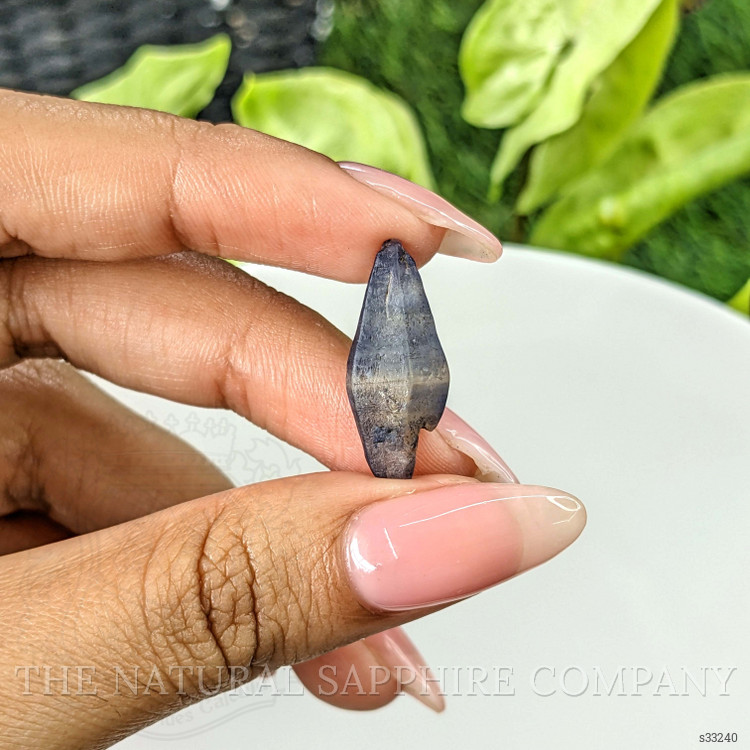 11.87 Ct. Blue Rough Sapphire Crystal from Ceylon (Sri Lanka)