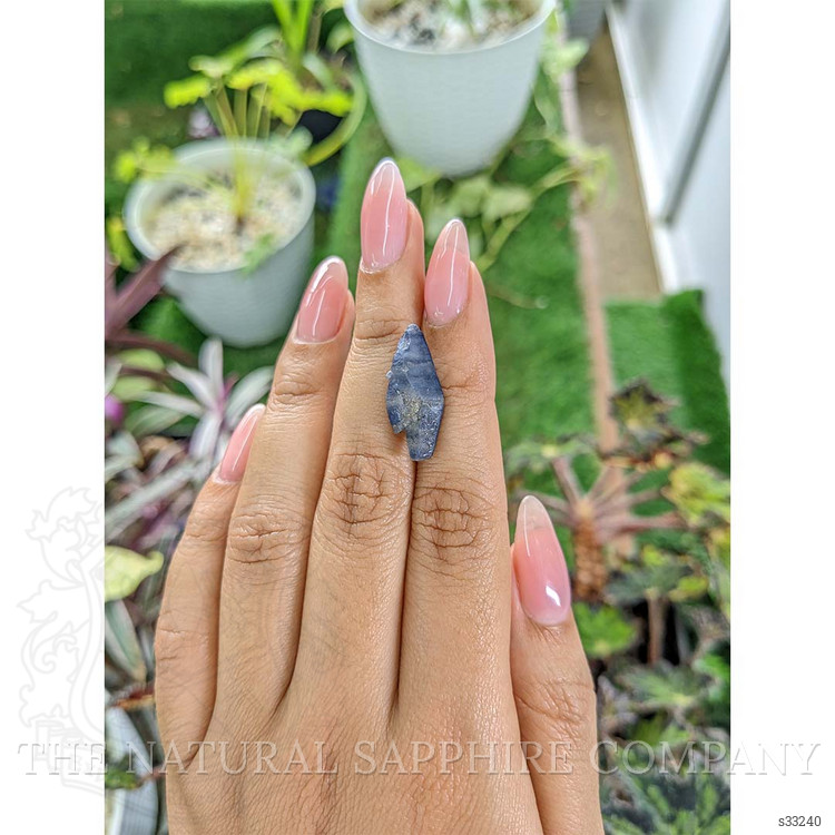 11.87 Ct. Blue Rough Sapphire Crystal from Ceylon (Sri Lanka)