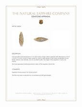 21.10 Ct. Yellow Sapphire Crystal from Ceylon (Sri Lanka) Appraisal