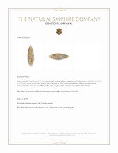 21.10 Ct. Yellow Rough Sapphire from Ceylon (Sri Lanka) Appraisal