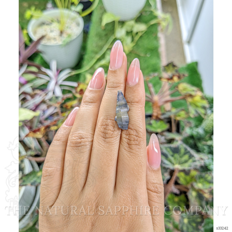 13.19 Ct. Blue Rough Sapphire from Ceylon (Sri Lanka)