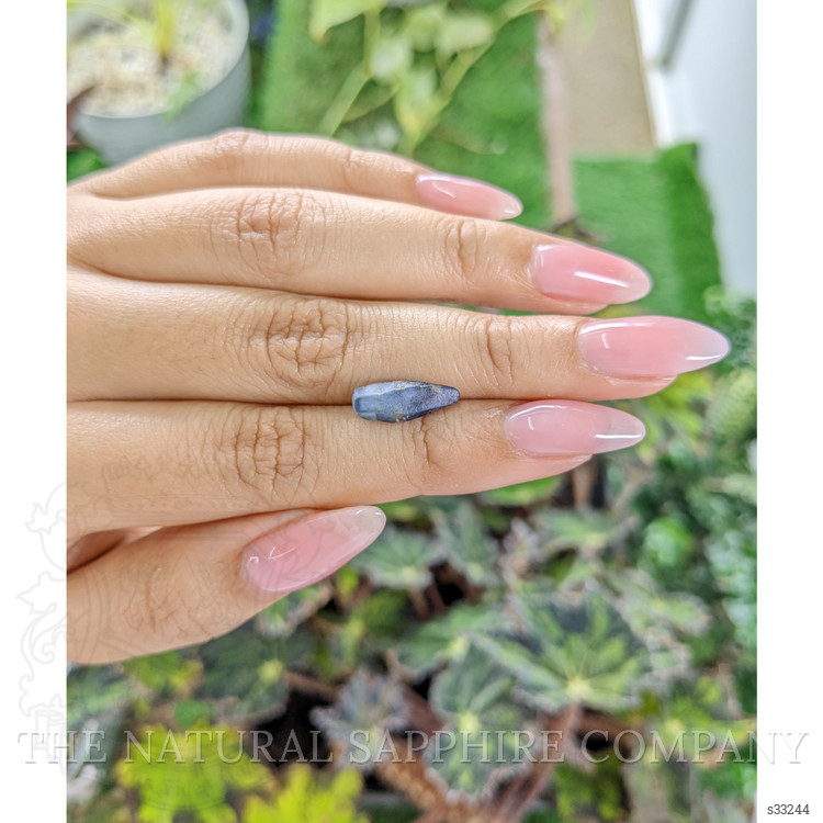 3.79 Ct. Blue Rough Sapphire Crystal from Ceylon (Sri Lanka)