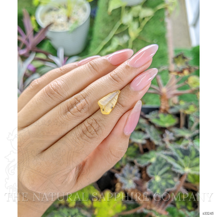 7.03 Ct. Yellow Sapphire Crystal from Ceylon (Sri Lanka)