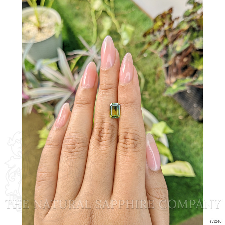 2.02 Ct. Bi Color Sapphire from Ceylon (Sri Lanka)