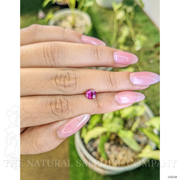 1.19 Ct. Purplish Pink Sapphire from Ceylon (Sri Lanka)